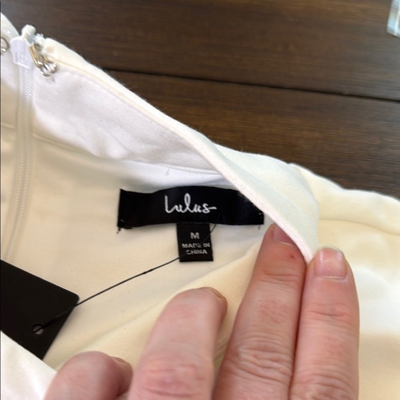 Lulus Lace Up Your Sleeve White Lace Long Sleeve Bodycon Dress Medium - Picture 11 of 12